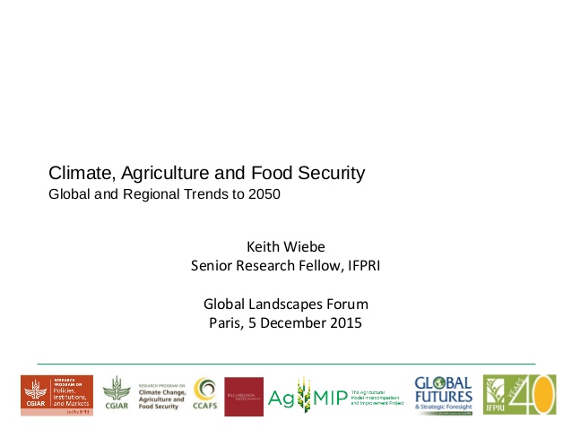 Presentation: Climate, Agriculture And Food Security Global And ...