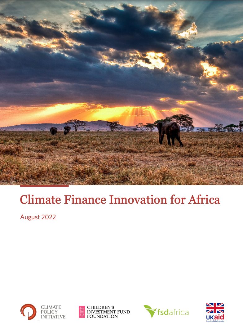 Climate Finance Innovation For Africa